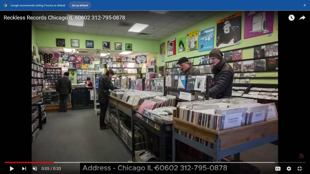 Reckless Records Chicago IL 60602 312-795-0878
